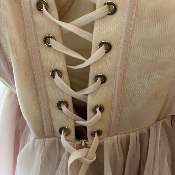 Milla Misty rose tulle midi dress with a corset bustier size XS - Picture 13 of 14